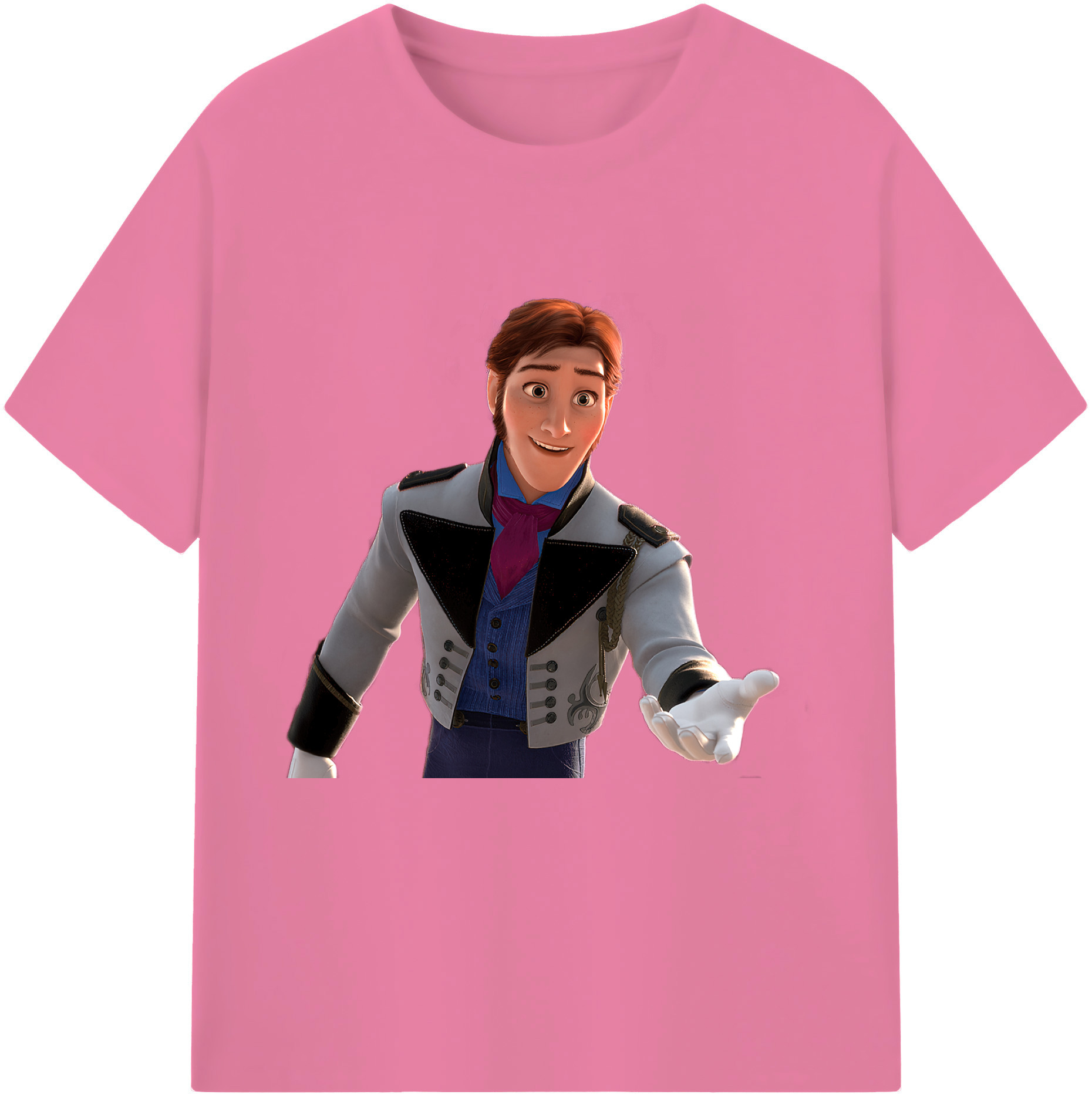 （画像用） アナと雪の女王 アンナ エルサ Frozen Anna Elsa 綿100％半袖Tシャツ（フロントプリント）
